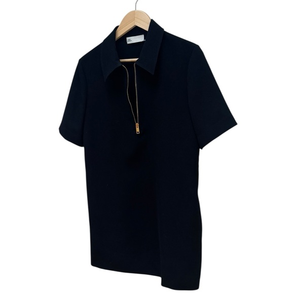 Tory Burch Black Crepe Polo Dress - Picture 5 of 14